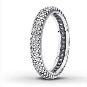 Pandora Pavé Crystal Band 💎Size 6